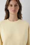Oversize Fit Bisiklet Yaka Kadın Sweat 168837-71206 SARI