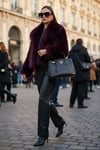 Oversize Fit Gömlek Yaka Cepli Astarlı  Mont Kadın Kürk 497BERRY BORDO