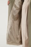 Oversize Fit Kruvaze Yaka Kuşaklı Astarlı Kadın Trençkot 6839617 HAKİ