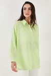 Oversize Kadın Gömlek 6781001 FISTIK YEŞİL