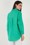 Oversize Kadın Gömlek 6781001 YEŞİL