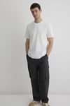 Pamuk Karışımlı Bisiklet Yaka Basic Erkek T Shirt 0610277-70054 EKRU