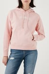 Pamuk Karışımlı Kapüşonlu Yaka Kanguru Cepli Kadın Sweat 001U3-0001 PEMBE