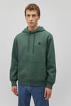 Pamuk Karışımlı Loose Fit Kapüşonlu Şardonlu Erkek Sweat 065809-71580 YEŞİL