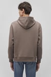Pamuk Karışımlı Loose Fit Kapüşonlu Şardonlu Erkek Sweat 065809-87875 BEJ
