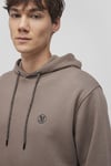 Pamuk Karışımlı Loose Fit Kapüşonlu Şardonlu Erkek Sweat 065809-87875 BEJ