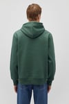 Pamuk Karışımlı Loose Fit Kapüşonlu Şardonlu Erkek Sweat 065809-71580 YEŞİL