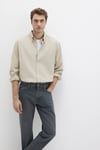Pamuk Karışımlı Loose Fit Uzun Kollu Erkek Gömlek 0211751-70154 BEJ