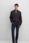 Pamuk Karışımlı Loose Fit Uzun Kollu Erkek Gömlek 0211751-91404 SİYAH