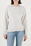 Pamuk Karışımlı Regular Fit Bisiklet Yaka Kadın Sweat A5942-0006 GRİ