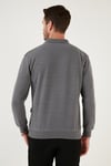 Pamuk Karışımlı Regular Fit Erkek Polo Yaka Kazak 456223 KOYU GRİ