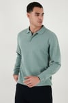 Pamuk Karışımlı Regular Fit Erkek Polo Yaka Kazak 456223 ÇAĞLA