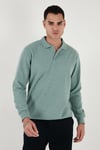 Pamuk Karışımlı Regular Fit Erkek Polo Yaka Kazak 456223 ÇAĞLA