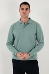 Pamuk Karışımlı Regular Fit Erkek Polo Yaka Kazak 456223 ÇAĞLA
