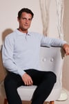 Pamuk Karışımlı Regular Fit Erkek Polo Yaka Kazak 456223 AÇIK GRİ
