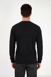 Pamuk Karışımlı Relaxed Fit Bisiklet Yaka Erkek Sweat 5905837 SİYAH