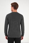 Pamuk Karışımlı Relaxed Fit Bisiklet Yaka Erkek Sweat 5905837 ANTRASİT