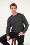 Pamuk Karışımlı Relaxed Fit Bisiklet Yaka Erkek Sweat 5905837 ANTRASİT