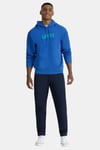 Pamuk Karışımlı Relaxed Fit Kanguru Cepli Kapüşonlu Logolu Erkek Sweat 38479-0355 SAKS