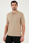 Pamuk Regular Fit Düğmeli 2'li Paket Erkek Polo Yaka T Shirt 5902127S2 VİZON-VİZON