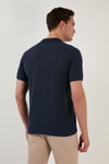Pamuk Regular Fit Düğmeli 2'li Paket Erkek Polo Yaka T Shirt 5902127S2 İndigo-İndigo