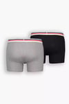 Pamuklu 2 Pack Erkek Boxer 37149-0826 GRİ-SİYAH