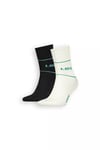 Pamuklu 2 Pack Erkek Çorap 37157-0953 SİYAH-KREM