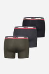 Pamuklu 3 Pack Erkek Boxer 37149-0814 SİYAH-HAKİ