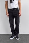 Pamuklu Baggy Fit Normal Bel Düz Paça Jeans Erkek Kot Pantolon B35W35001 102 SİYAH