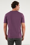 Pamuklu Baskılı Regular Fit Bisiklet Yaka Erkek T Shirt 59020205 MÜRDÜM