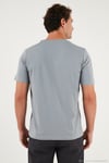 Pamuklu Baskılı Regular Fit Bisiklet Yaka Erkek T Shirt 59020205 AÇIK GRİ