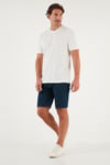 Pamuklu Baskılı Regular Fit Bisiklet Yaka Erkek T Shirt 59020205 EKRU