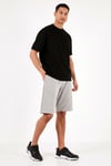 Pamuklu Belden Bağlamalı Cepli Regular Fit Erkek Short 5908042 GRİ MELANJ