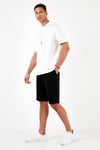 Pamuklu Belden Bağlamalı Cepli Regular Fit Erkek Short 5908042 SİYAH