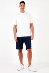 Pamuklu Belden Bağlamalı Cepli Regular Fit Erkek Short 5908042 İNDİGO