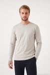 Pamuklu Bisiklet Yaka Basic Erkek Sweat 59050742 TAŞ