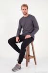 Pamuklu Bisiklet Yaka Basic Erkek Sweat 59050742 ANTRASİT