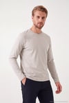 Pamuklu Bisiklet Yaka Basic Erkek Sweat 59050742 TAŞ