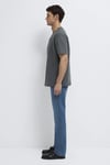 Pamuklu Bisiklet Yaka Basic Erkek T Shirt 0612731-70088 KOYU GRİ