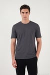 Pamuklu Bisiklet Yaka Basic Erkek T Shirt 59020001 ANTRASİT