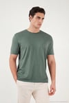 Pamuklu Bisiklet Yaka Basic Erkek T Shirt 59020001 NEFTİ