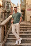 Pamuklu Bisiklet Yaka Basic Erkek T Shirt 59020001 NEFTİ