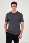 Pamuklu Bisiklet Yaka Basic Erkek T Shirt 59020001 ANTRASİT