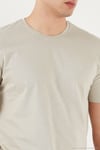 Pamuklu Bisiklet Yaka Basic Erkek T Shirt 59020001 TAŞ