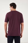 Pamuklu Bisiklet Yaka Basic Erkek T Shirt 59020001 VİŞNE