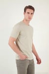 Pamuklu Bisiklet Yaka Basic Erkek T Shirt 59020001 TAŞ
