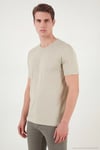 Pamuklu Bisiklet Yaka Basic Erkek T Shirt 59020001 TAŞ