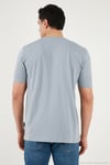 Pamuklu Bisiklet Yaka Basic Erkek T Shirt 59020001 AÇIK GRİ
