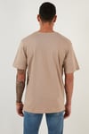 Pamuklu Bisiklet Yaka Basic Erkek T Shirt 59020001 VİZON