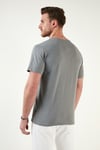 Pamuklu Bisiklet Yaka Basic Erkek T Shirt 59020001 AÇIK HAKİ